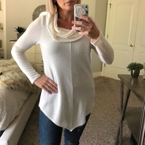 Ivory cowl neck sweater